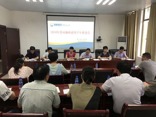 谢颜果：龙岩分公司召开2018年党风廉政建设半年推进会.jpg