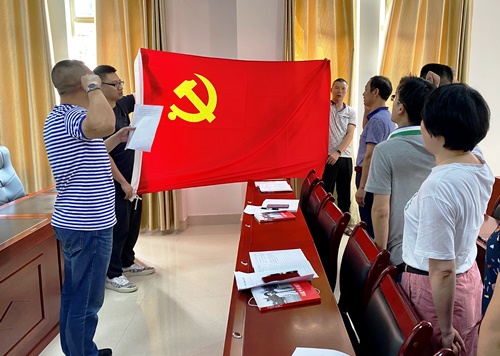 吴瑶：龙岩分公司机关二党支部重温入党誓词.jpg