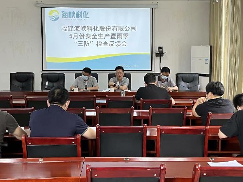 g龙岩分公�?郭芳�?海峡科化公司党委副书记、总经理颜建议到龙岩分公司开�?月份安全生产暨雨季“三防”检查~1.jpg